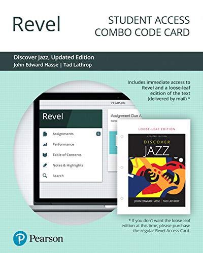 Book Revel for Discover Jazz, Updated Edition -- Combo Access Card free