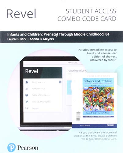 Book Revel for Infants and Children: Prenatal Through Middle Childhood-- Combo Access Card free