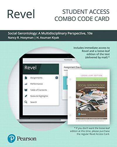 Book Revel for Social Gerontology: A Multidisciplinary Perspective -- Combo Access Card free