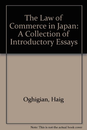 Book Law Of Commerce In Japan: A Collection Of Introductory Essays free