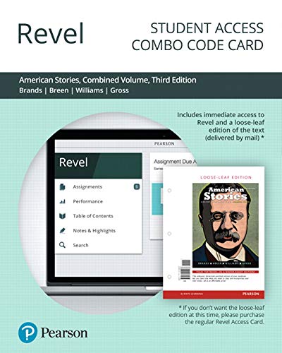 Book Revel for American Stories: A History of the United States, Combined Volume -- Combo Access Card (3rd Edition) free