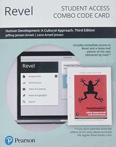 Book Revel for Human Development: A Cultural Approach -- Combo Access Card free