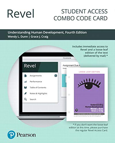 Book Revel for Understanding Human Development -- Combo Access Card free