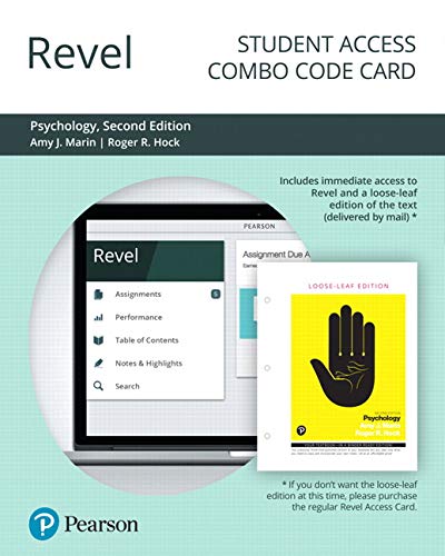 Book Revel for Psychology -- Combo Access Card free