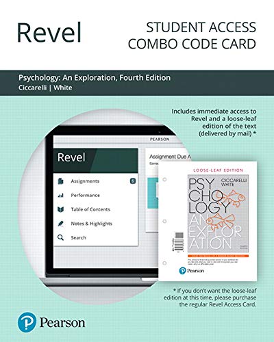 Book Revel for Psychology: An Exploration -- Combo Access Card free