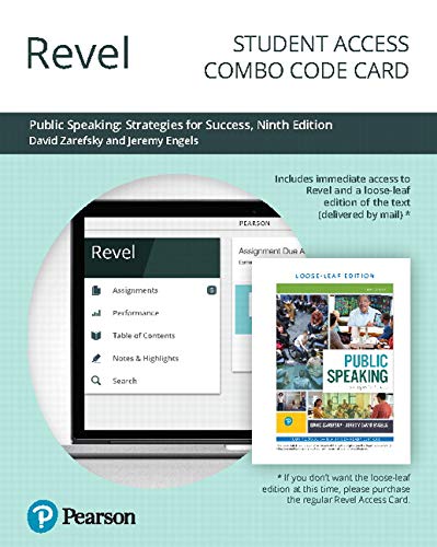 Book Revel for Public Speaking: Strategies for Success -- Combo Access Card free