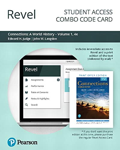 Book Revel for Connections: A World History, Volume 1 -- Combo Access Card free