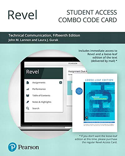 Book Revel for Technical Communication -- Combo Access Card free