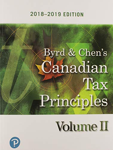 Book Canadian Tax Principles 2018-2019 Edition, Volume 2 free