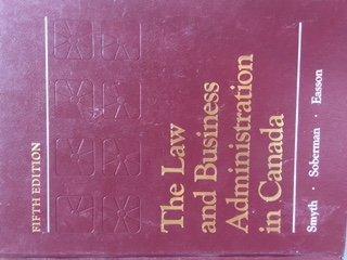 Book LAW BUSINESS ADMIN CANADA free