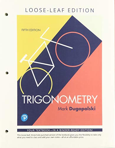 Book Trigonometry, Loose-Leaf Edition Plus MyLab Math with Pearson eText -- 24-Month Access Card Package free