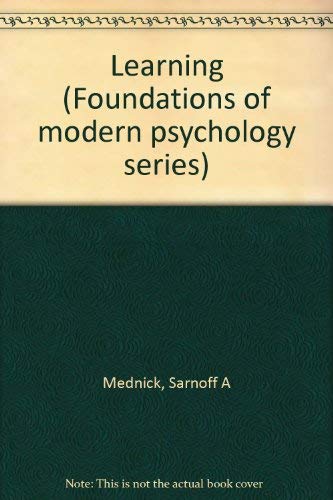 Book Learning (Foundations of modern psychology series) free