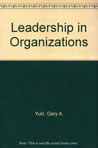 Book Leadership in organizations free
