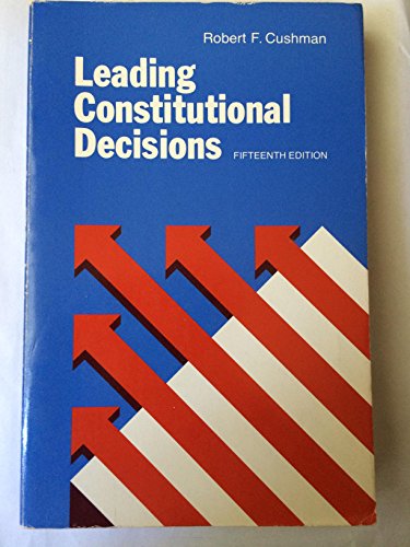 Book Leading constitutional decisions free