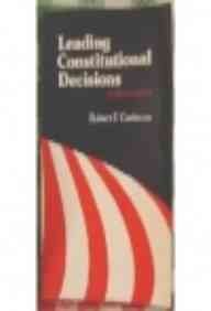 Book Leading Constitutional Decisions free