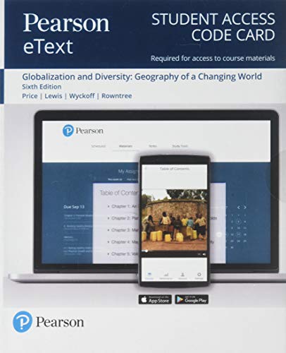 Book Pearson eText Globalization and Diversity: Geography of a Changing World -- Access Card free