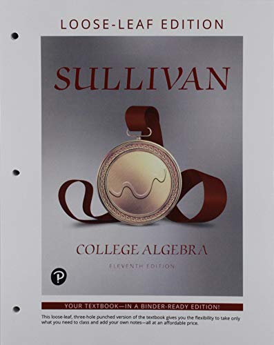 Book College Algebra, Loose-Leaf Edition Plus NEW MyLab Math -- 24-Month Access Card Package free