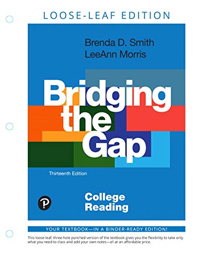 Book Bridging the Gap: College Reading free