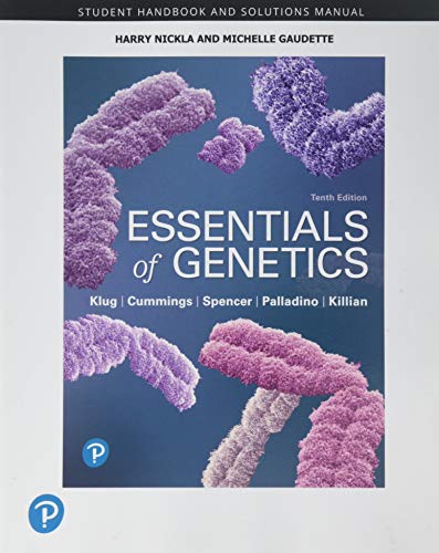 Book Student Handbook and Solutions Manual for Essentials of Genetics free