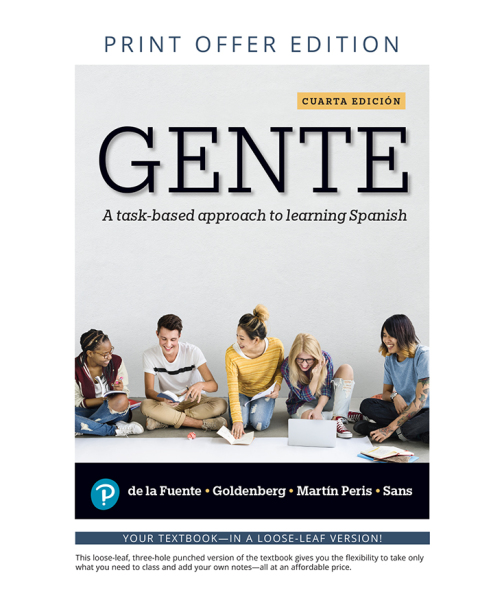 Book Gente: A task-based approach to learning Spanish free
