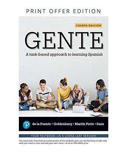 Book Gente: A task-based approach to learning Spanish (2-downloads) free