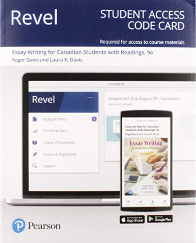 Book Revel for Essay Writing for Canadian Students -- Access Card free