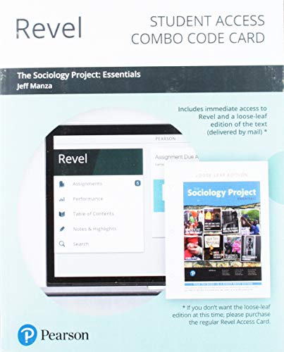 Book Revel for The Sociology Project: Essentials -- Combo Access Card free