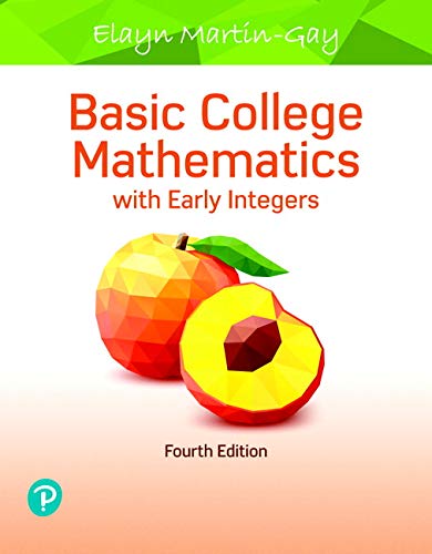 Book Basic College Mathematics with Early Integers MyLab Math with Pearson eText -- 24 MonthAccess Card Package free
