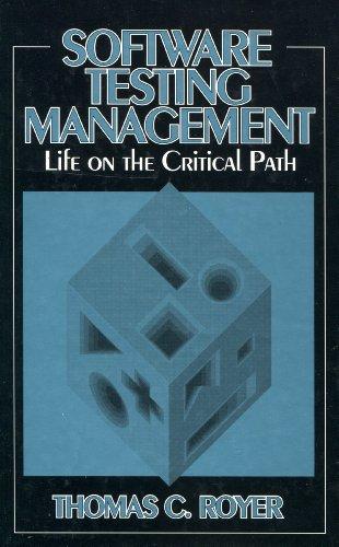 Book Software Testing Management: Life on the Critical Path free