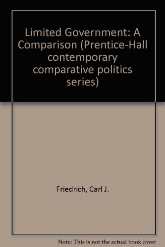 Book Limited government: a comparison (Prentice-Hall contemporary comparative politics series) free