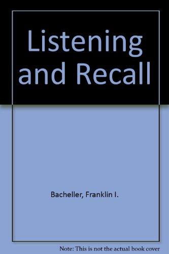 Book Listening And Recall free