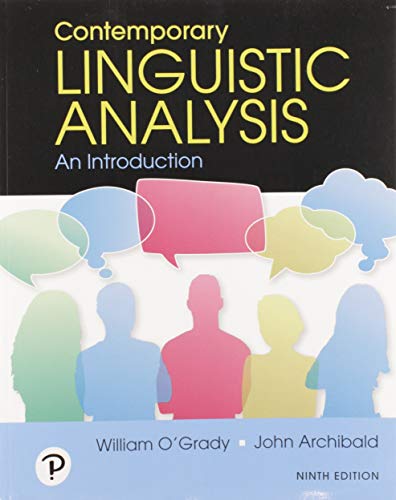 Book Contemporary Linguistic Analysis: An Introduction Plus Companion Website without Pearson eText free