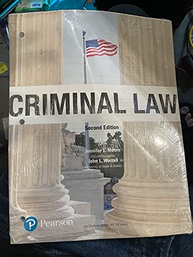 Book Criminal Law 2nd Edition Custom for Red Rocks Community College free