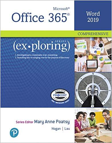 Book Exploring Microsoft Word 2019 Comprehensive free