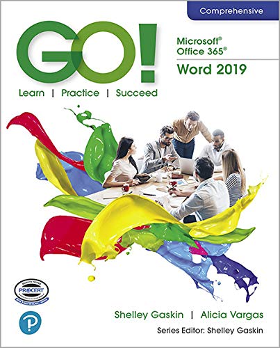 Book GO! with Microsoft Office 365, Word 2019 Comprehensive (2-downloads) free