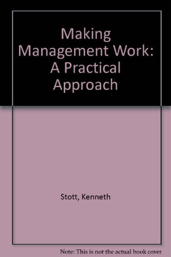 Book Making Management Work: A Practical Approach free