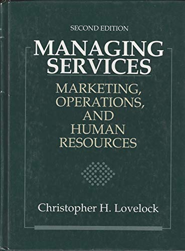 Book Managing Services: Marketing, Operations, and Human Resources free