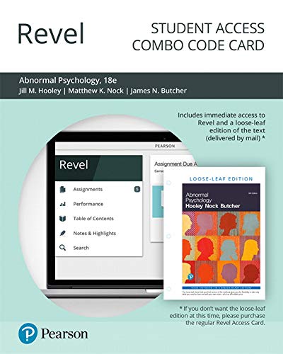 Book Revel for Abnormal Psychology -- Combo Access Card free