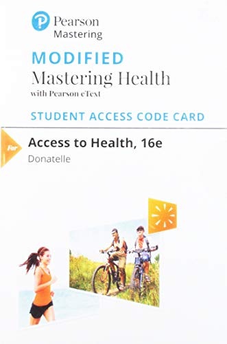 Book Modified Mastering Health MyDietAnalysis with Pearson eText -- Standalone Access Card -- for Access to Health free