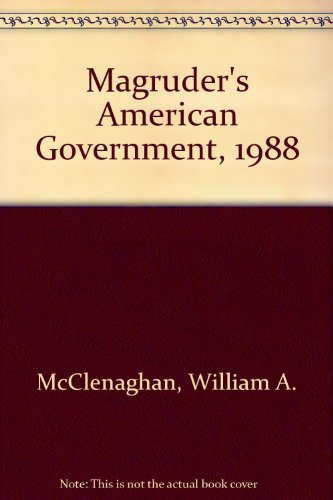 Book Magruder's American Government, 1988 free