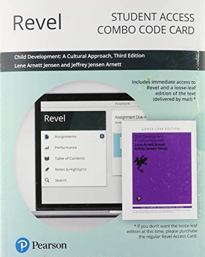 Book REVEL for Child Development: A Cultural Approach -- Combo Access Card free
