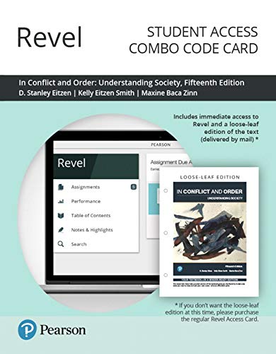 Book In Conflict and Order: Understanding Society - Revel Combo Access Card free