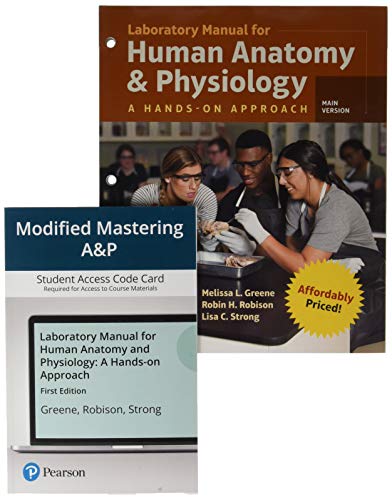 Book Laboratory Manual for Human Anatomy & Physiology: A Hands-on Approach, Main Version, Loose Leaf + Modified Mastering A&P with Pearson eText -- Access Card Package free
