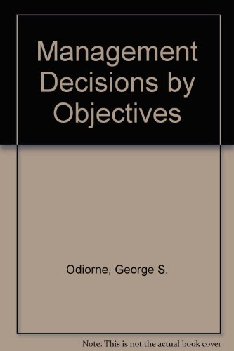 Book Management Decisions by Objectives free