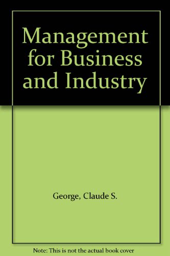 Book Management For Business And Industry free
