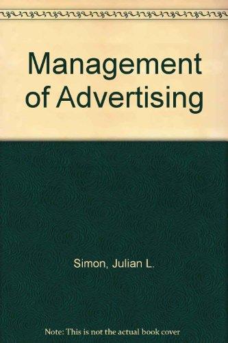 Book The management of advertising free