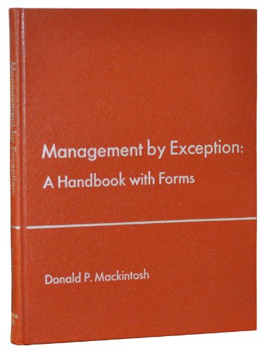 Book Management By Exception: A Handbook With Forms free