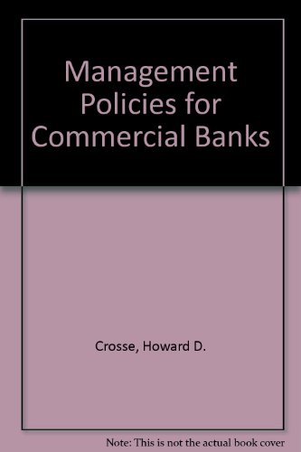 Book Management Policies For Commercial Banks free