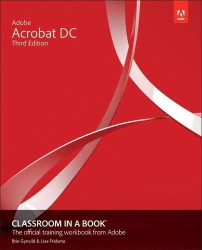 Book Adobe Acrobat DC Classroom in a Book free