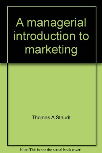 Book A Managerial Introduction To Marketing: Teacher's Manual free